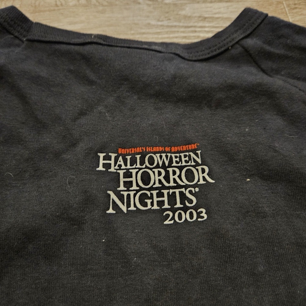 Vintage 2003 Halloween Horror Nights Feelin' Lucky? Shirt Women's XL USA - Picture 8 of 8